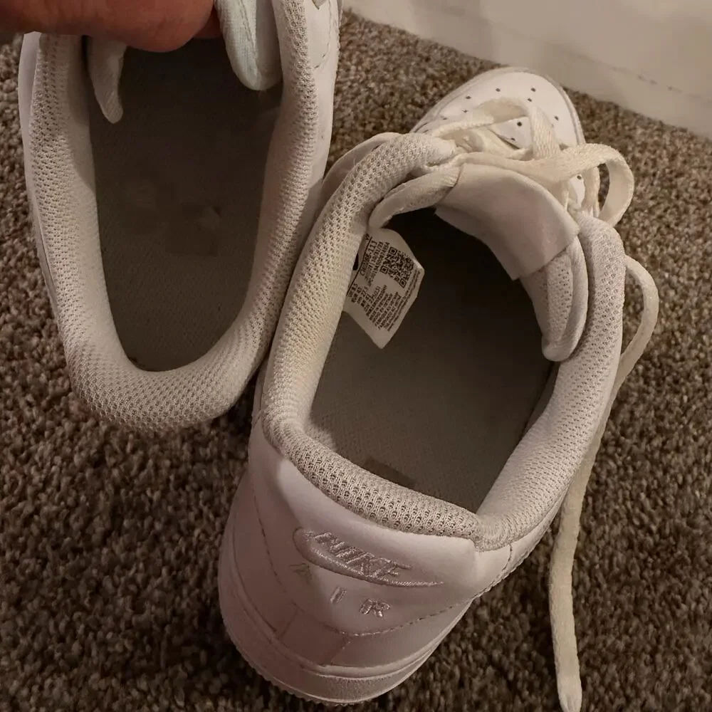 NIKE Men's Air Force 1 '07 Shoes Size 9.5 In White/White